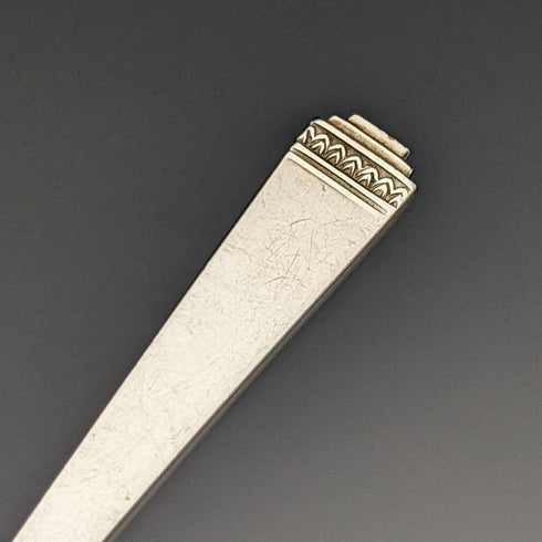 1937 年英國復古純銀(925 銀)6 茶匙和糖鏟套裝在 Case Mappin & Webb